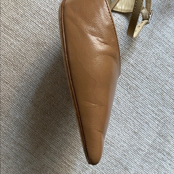 Jimmy Choo Leather Typhoon D’Orsay Pumps Heels Black Nude Pointed-Toe Size 7.5 - Picture 15 of 16